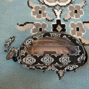 Kipling Black and White Patterned Cosmetic Case